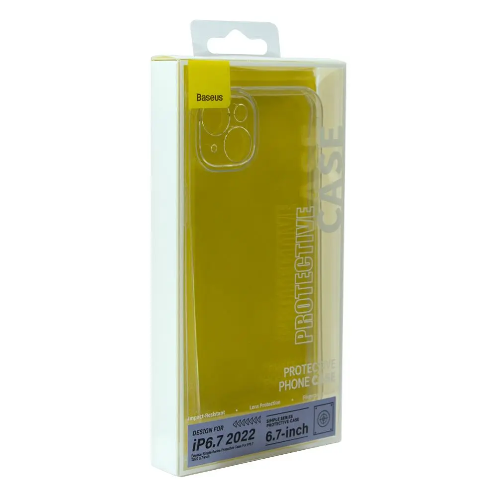 Чохол ультратонка панель-накладка Baseus Simple Series Apple iPhone 14 Pro ARAJ000702 Transparent - фото 2
