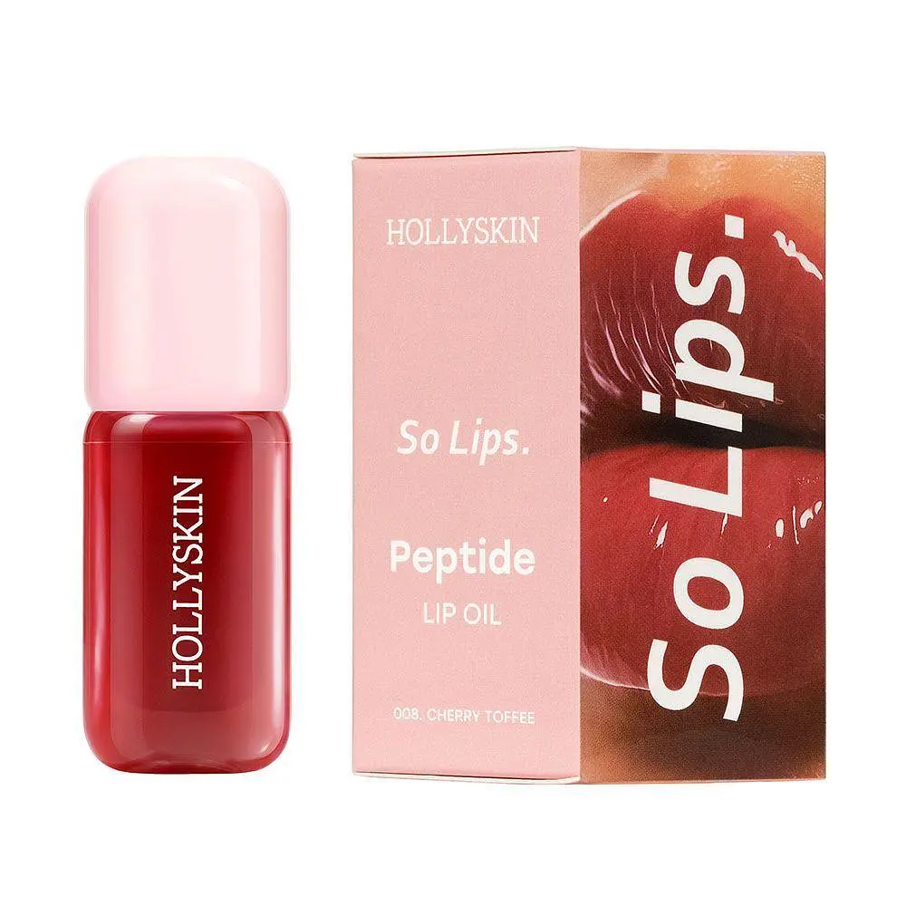 Зволожувальна олія для губ HOLLYSKIN So Lips Peptide Lip Oil №008 Cherry Toffee, 4 мл