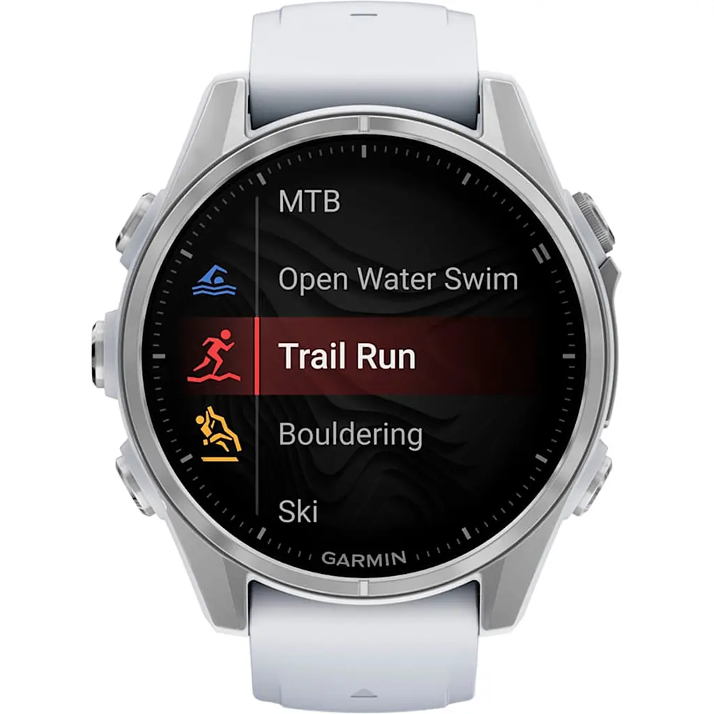 Смарт-годинник Garmin Fenix 8 AMOLED 43mm Silver with Whitestone Silicone Band (010-02903-00) [115071] - фото 9