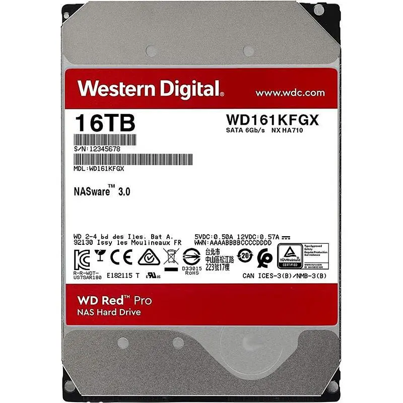 Жорсткий диск Western Digital 3.5 WD Red Pro 16Tb (WD161KFGX) - фото 3