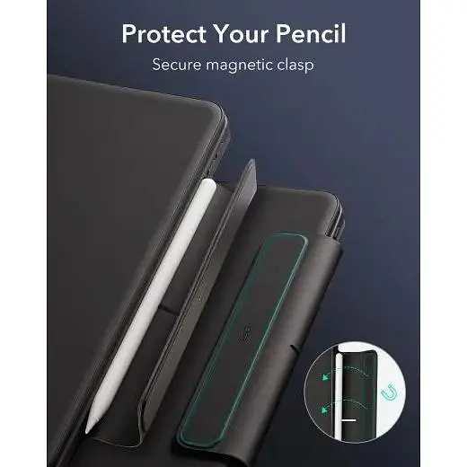 Чехол-клавиатура ESR Rebound Magnetic Keyboard Case 360 US Layout-Black для для iPad Air 11" (2024) | iPad Pro 11" M1 | M2 Chip (2021 | 2022) | iPad Air 10.9" 4 | 5 M1 (2020 | 2022) (6B0140901) - фото 9