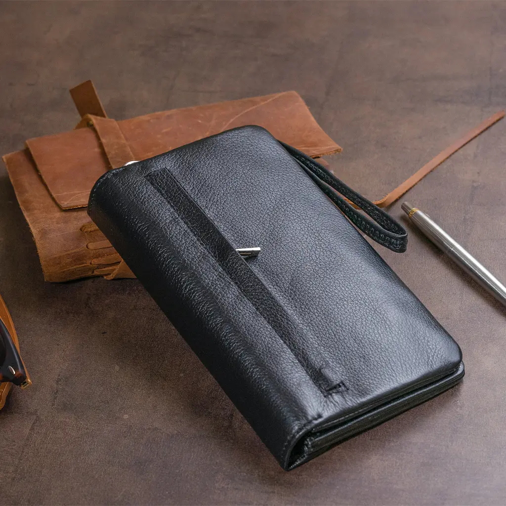 Женский кожаный кошелек-клатч ST Leather 19х9.5х2.5 см acs0015831 - фото 10
