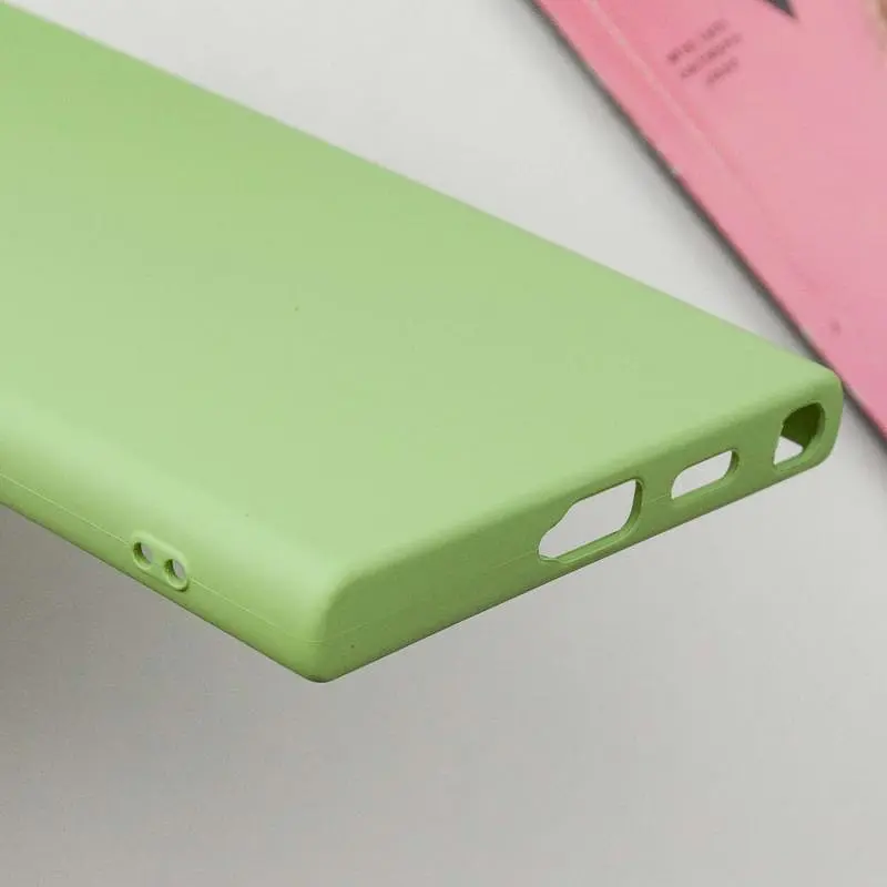 Чехол TPU Getman Liquid Silk Full Camera для Samsung Galaxy S24 Ultra Зеленый/Pistachio - фото 7