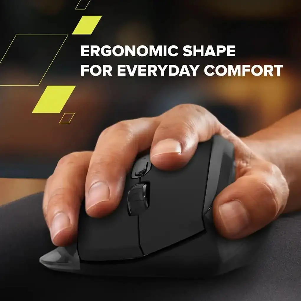 Мышь Canyon OnClick 17 Ergonomic Wireless Black (CNE-CMSW17B) - фото 9