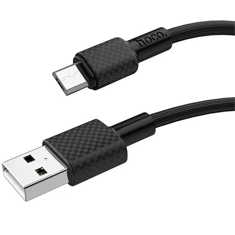 USB Cable Hoco X29 Superior MicroUSB Black 1m - фото 2