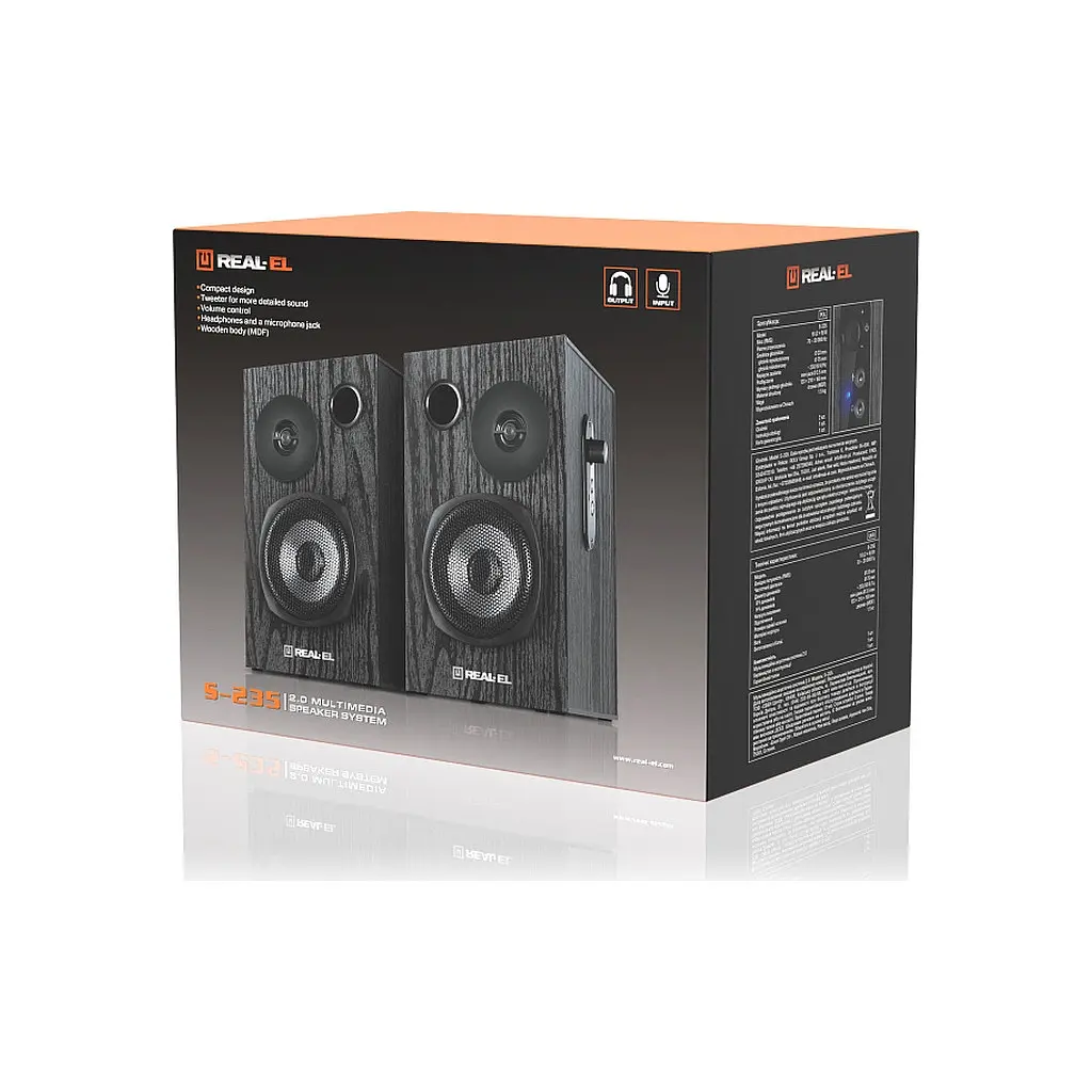 Акустическая система REAL-EL S-235 Black (EL121200010) - фото 11