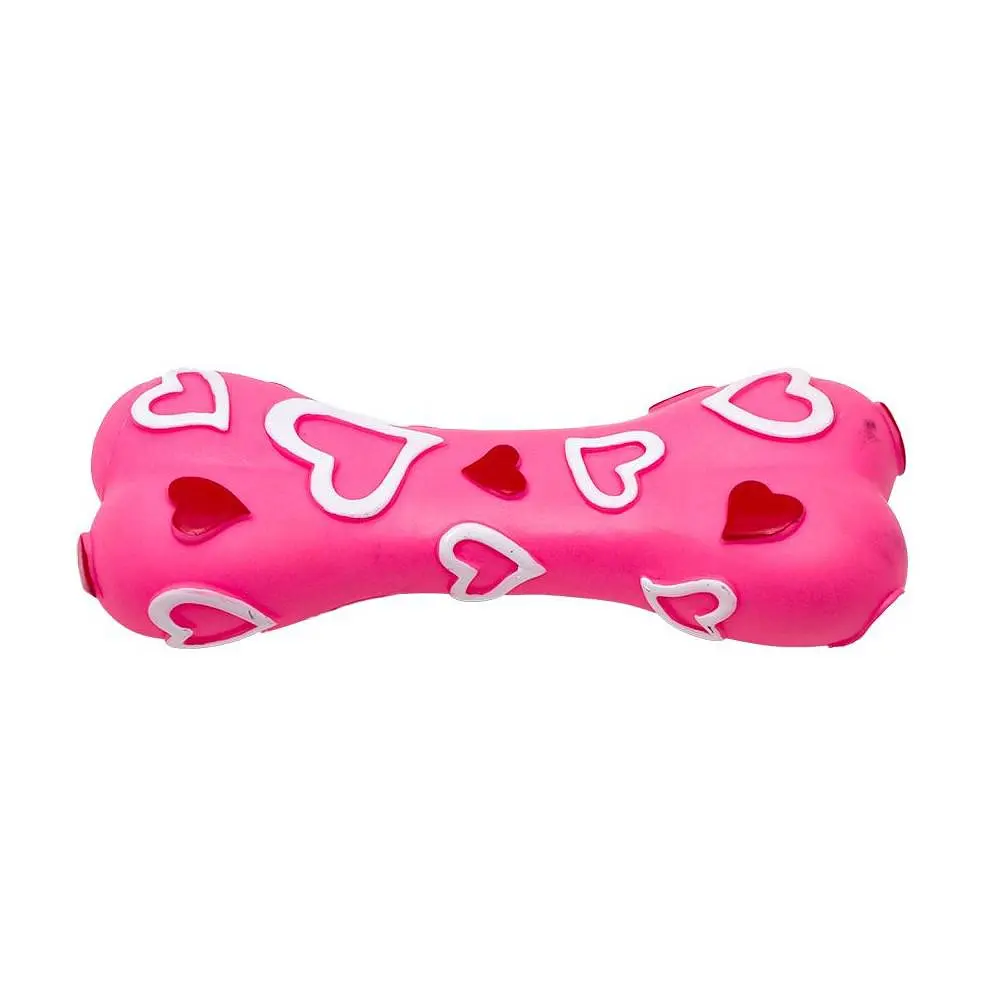 Игрушка Eastland Косточка с сердцем для собак 18.5 см винил - фото 2