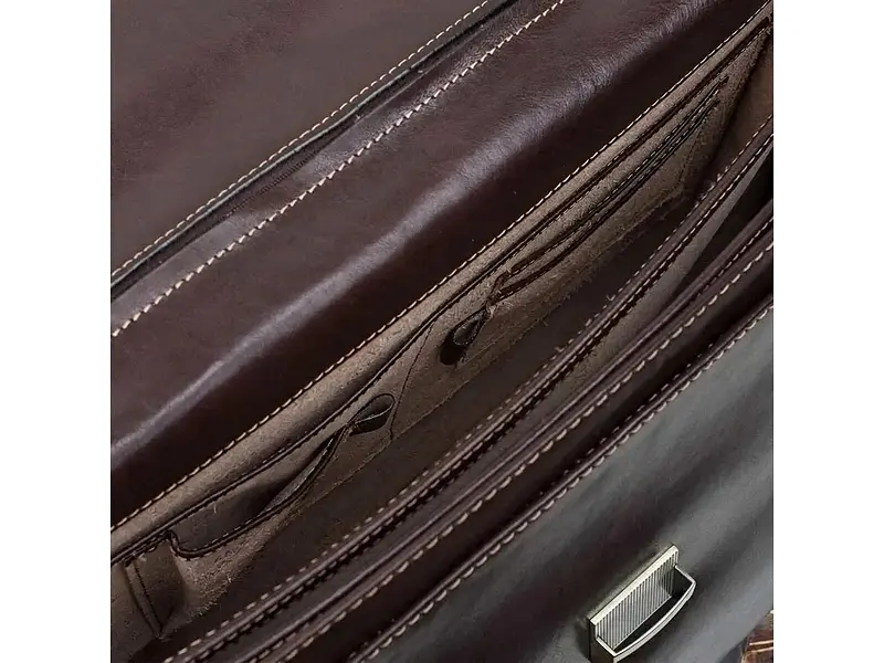 Чоловічий діловий портфель 8009/42 moro Коричневий 41x31x15 см TONY PEROTTI sum0029074 - фото 4