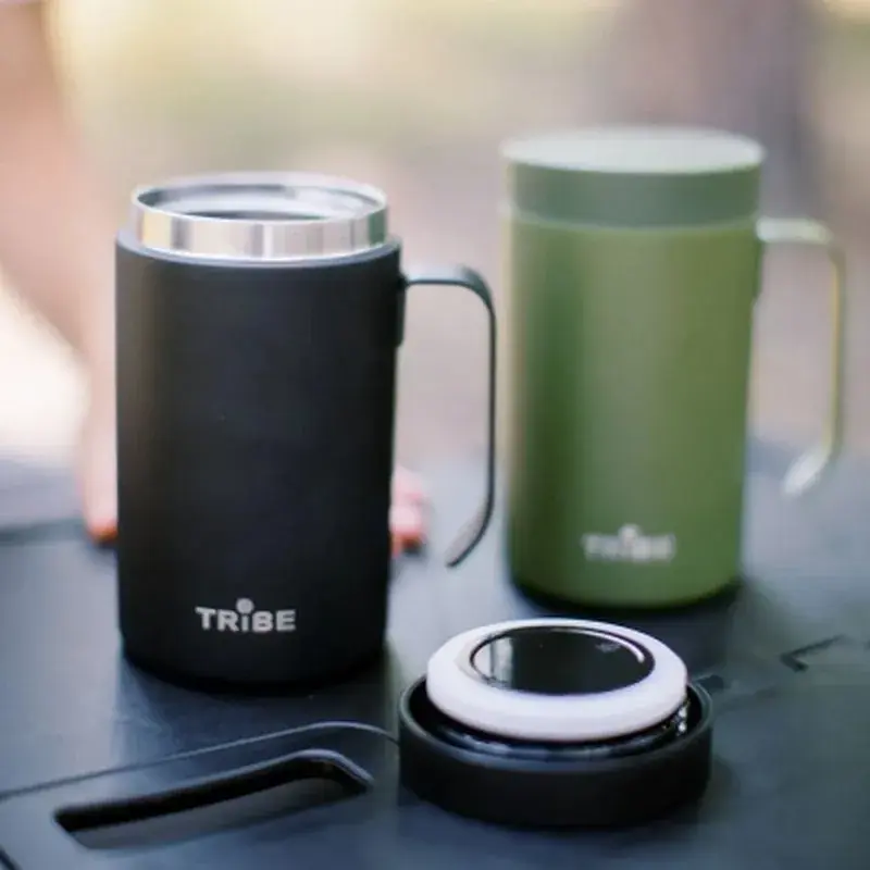 Термокружка Tribe Adventure Mug 450 мл black (T-FA-0032-black) - фото 6