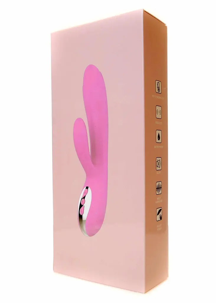 Вібратор-кролик Boss Series Joker 21.7 см рожевий - фото 10