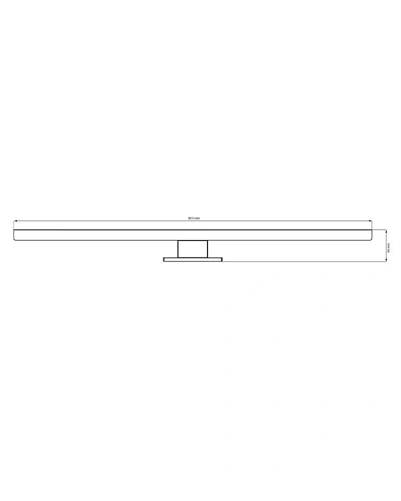 Светильник подсветка для зеркала Goldlux 328601 Samos Led 90 1x15W 4000K 1650Lm IP44 черный - фото 3