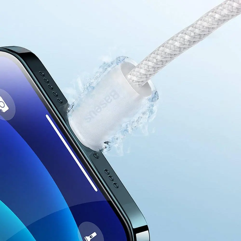 Кабель Baseus Dynamic Series Fast Charging Type-C to Lightning 20W (1m) white (CALD000002) - фото 2