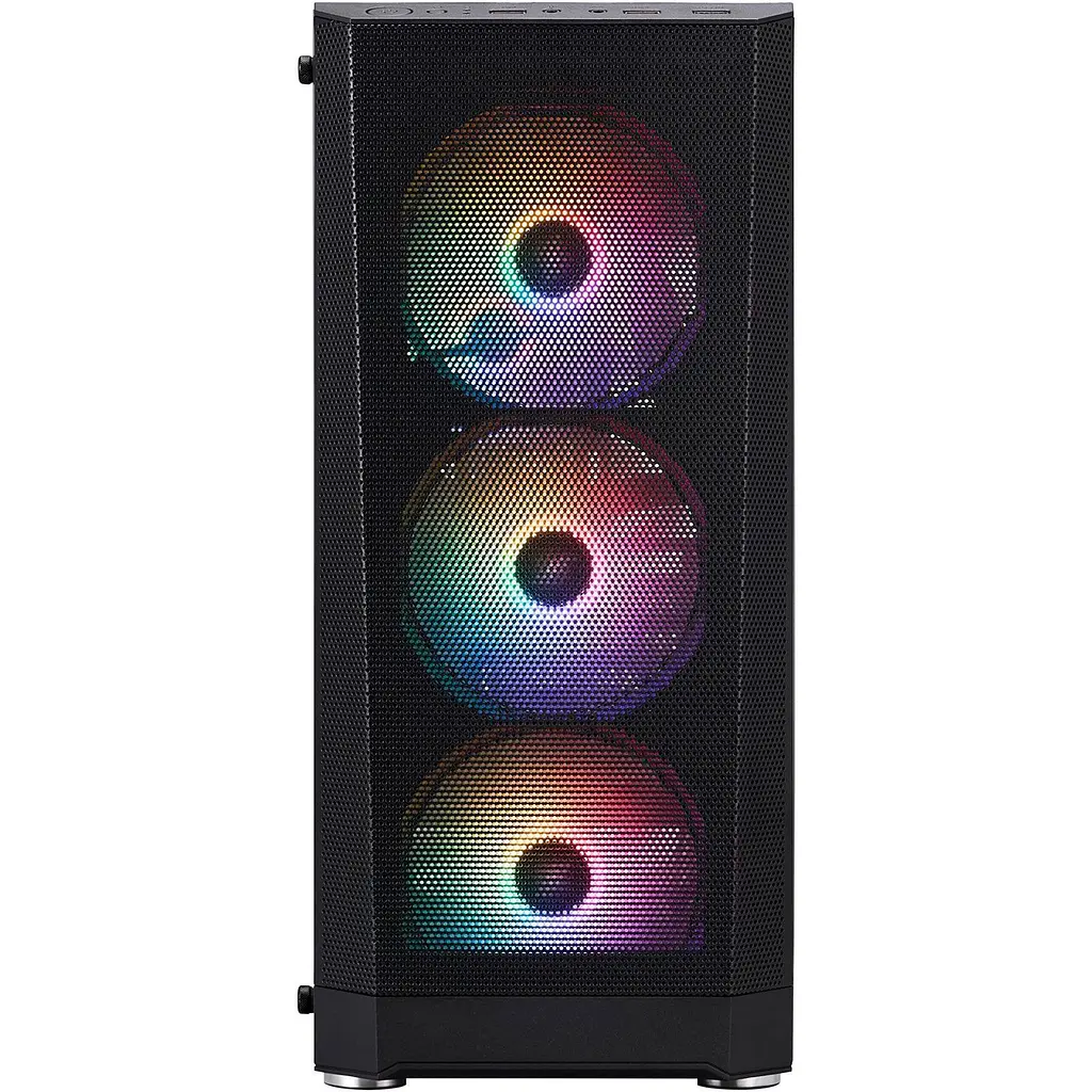 Корпус 1stPlayer FD5-M-BK-4F1 Black [146448] - фото 5
