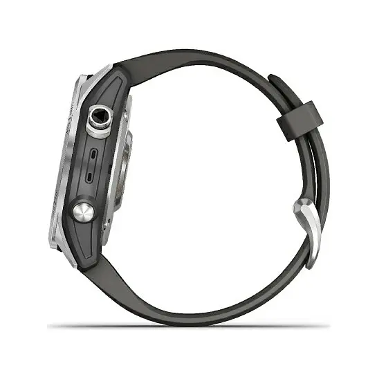 Смарт-годинник Garmin Fenix ​​7S Silver with Graphite Band (010-02539-00/01) - фото 4
