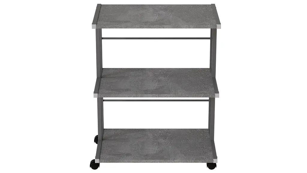 Этажерка на колесиках Ferrum-decor Камило 75x40x60 металл Серый ДСП Бетон 16мм (FRD-102553) - фото 2