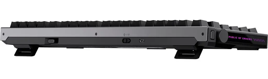 Клавіатура ASUS ROG Strix Morph 96 Wireless NX Snow V2 UKR Black (90MP04IF-BKMA03) - фото 9