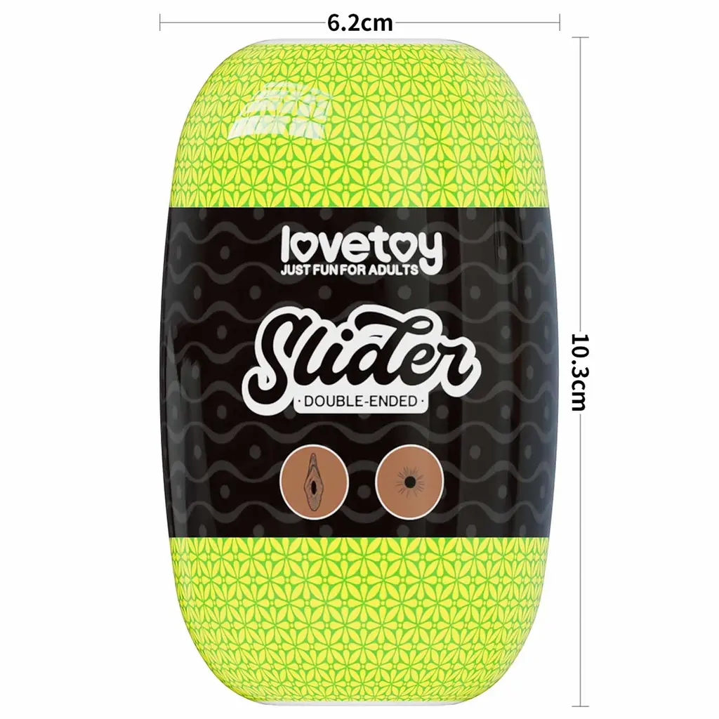 Подвійний мастурбатор Lovetoy Slider Double-Ended Vagina and Anus (коричневий) - фото 2