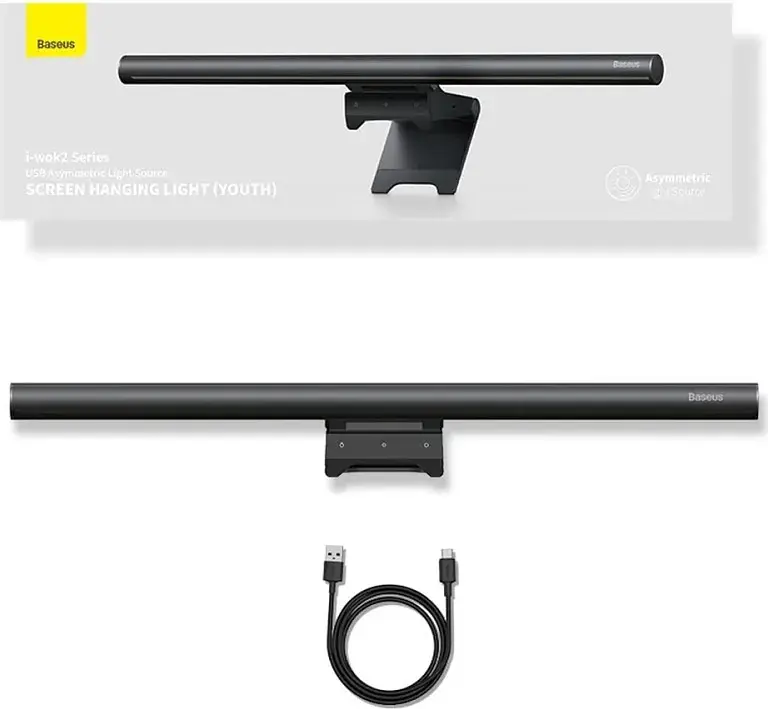 Лампа для монітора Baseus I-wok2 Series USB Asymmetric Light Source Screen Hanging Light Youth - фото 4