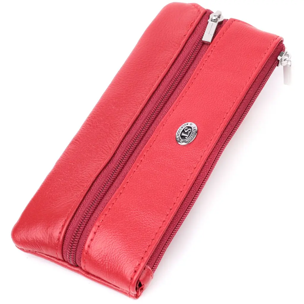 Оригінальна ключниця із натуральної шкіри ST Leather 22509 червона