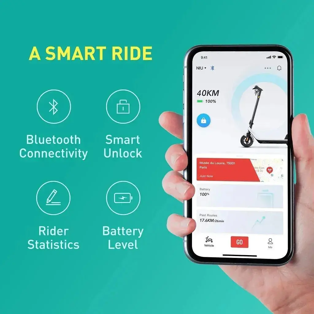 Электросамокат Scooter Niu Kick Scooter KQi2 Pro серый - фото 7