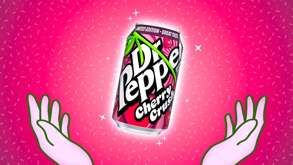Газований напій Dr Pepper Cherry Crush Limited Edition zero sugar 330 мл - фото 2