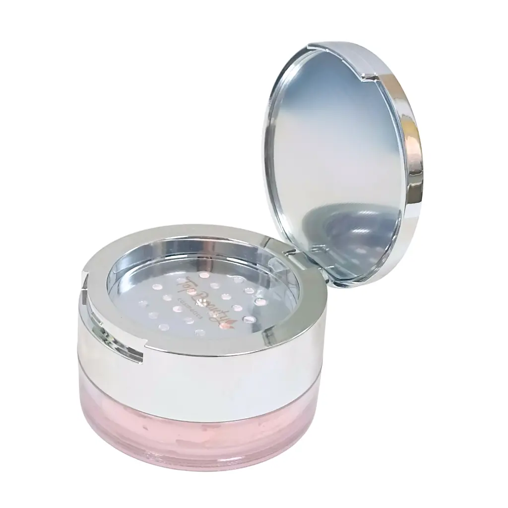 Пудра для обличчя матуюча сонцезахисна SPF30 Top Beauty, рожева - фото 4