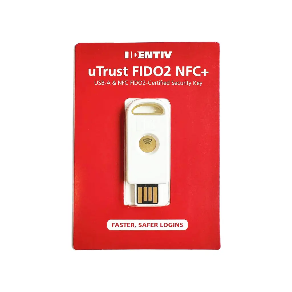 Апаратний ключ Identiv uTrust FIDO2 NFC Security Key Type-A, FIDO / FIDO2 / U2F / WebAuthn (B08BVYJ67J) - фото 2