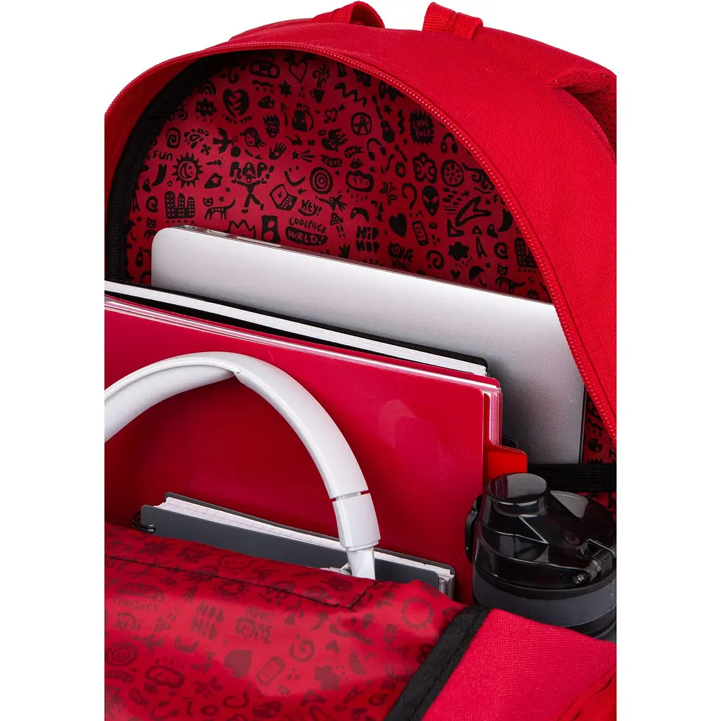 Рюкзак CoolPack Rіder Rpet Red, 27 л, 44x33x19 см (F059642) - фото 6