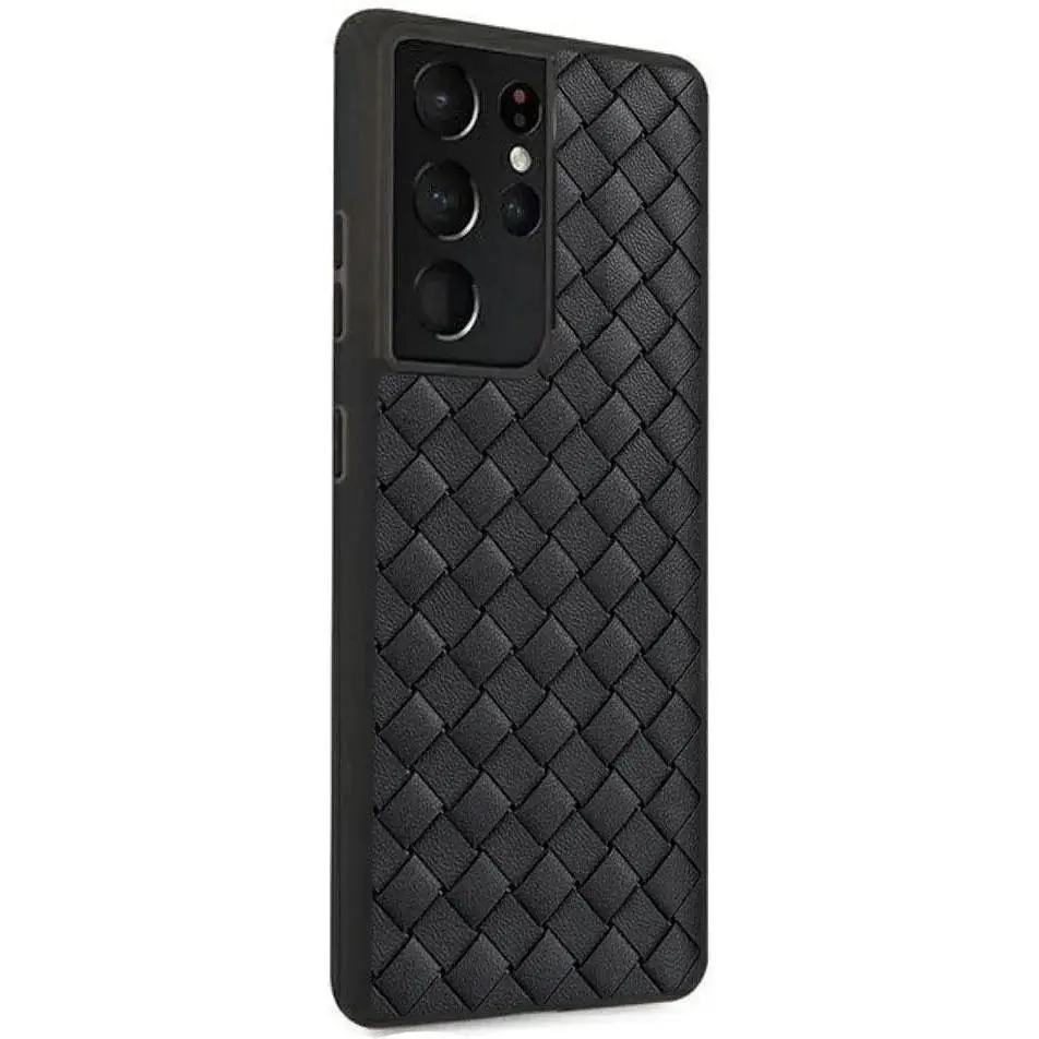 Чехол Primo BV Weaving для смартфона Samsung Galaxy S21 Ultra (SMS998) Black - фото 2
