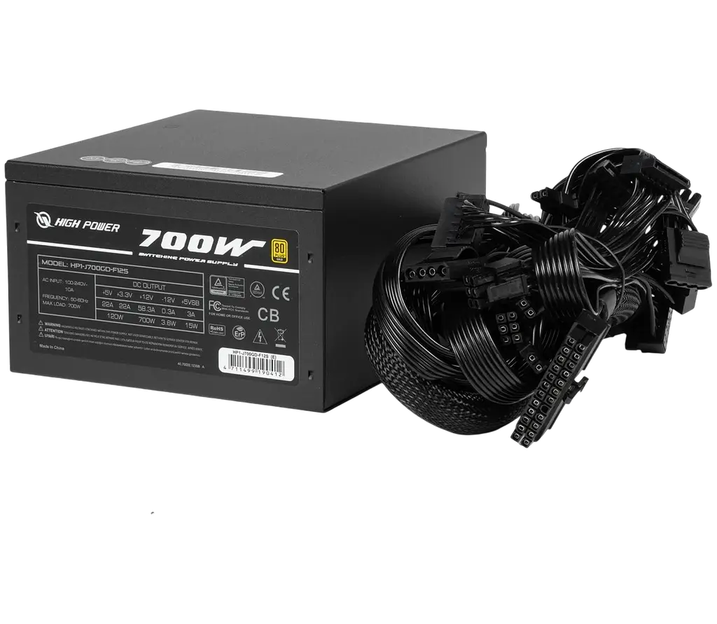 Блок живлення HighPower Performance GD 700W 80+ Gold (HP1-J700GD-F12S) - фото 3