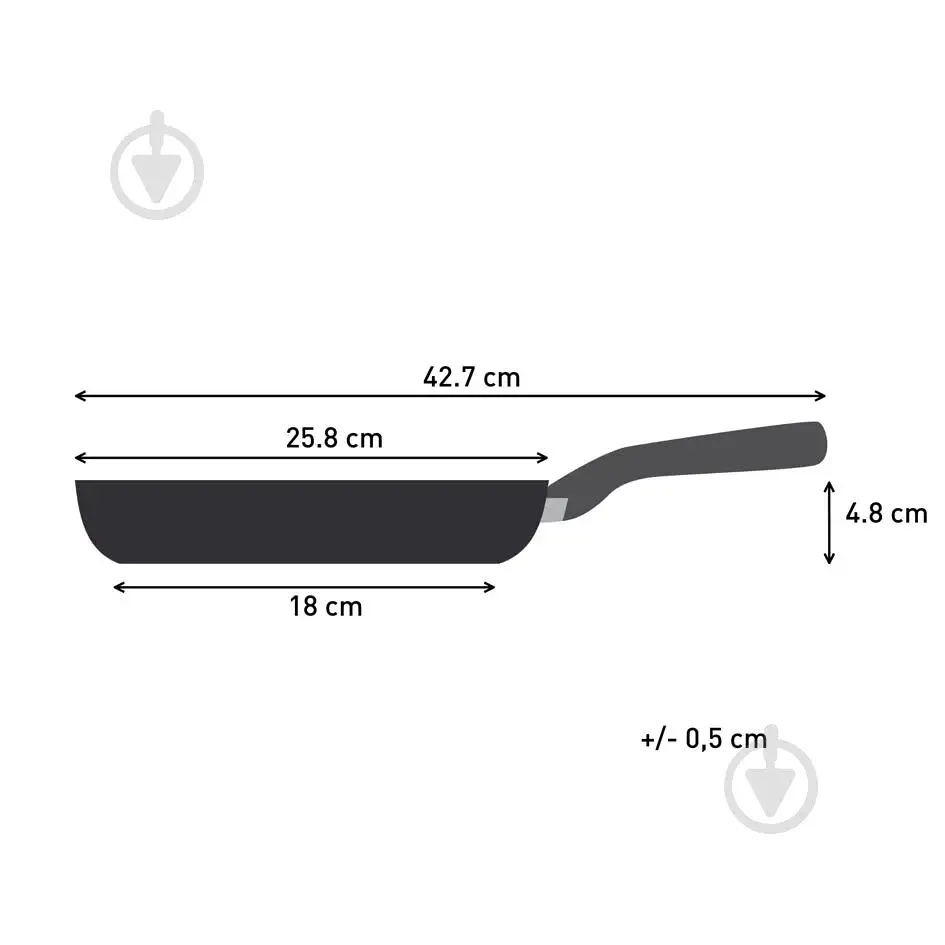 Сковорода Tefal Perfect Touch 24 см (3020432), с трехслойным титановым антипригарным покрытием Titanium 3Х - фото 4