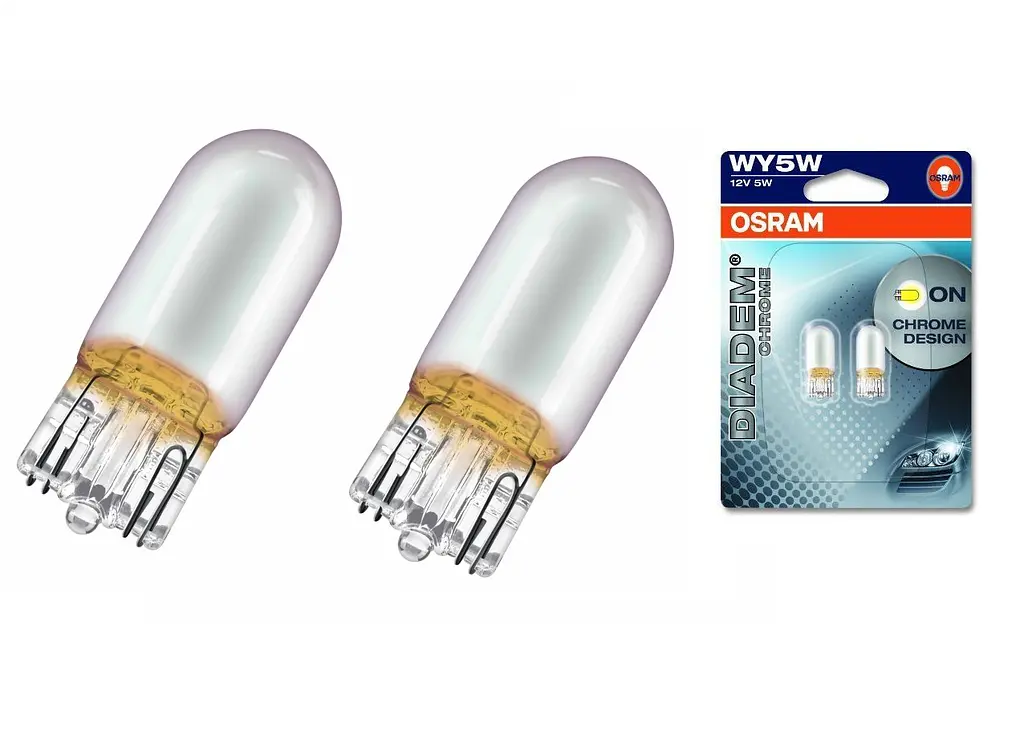 Галогенова лампа OSRAM 2827DC-02B Diadem Chrome WY5W 12V W2,1X9,5D 10X2 Blister - фото 2