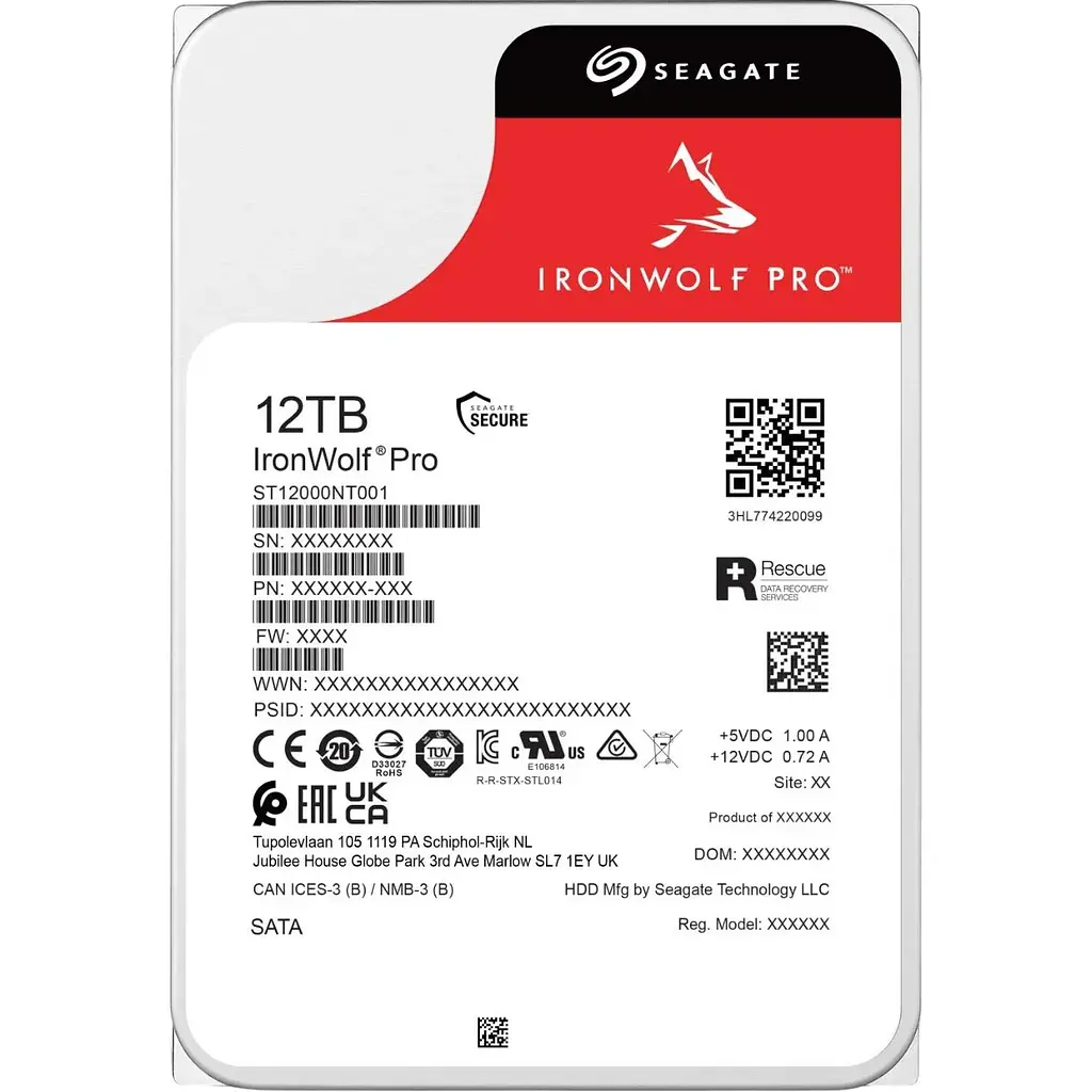 Жесткий диск 3.5` Seagate IronWolf Pro 12TB SATA 256MB (ST12000NT001) [140997] - фото 4