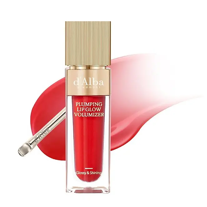Блеск-плампер для збільшення губ d'Alba Plumping Lip Glow Mood Volumizer Ruby Rose 5 мл (DLB103) - фото 3