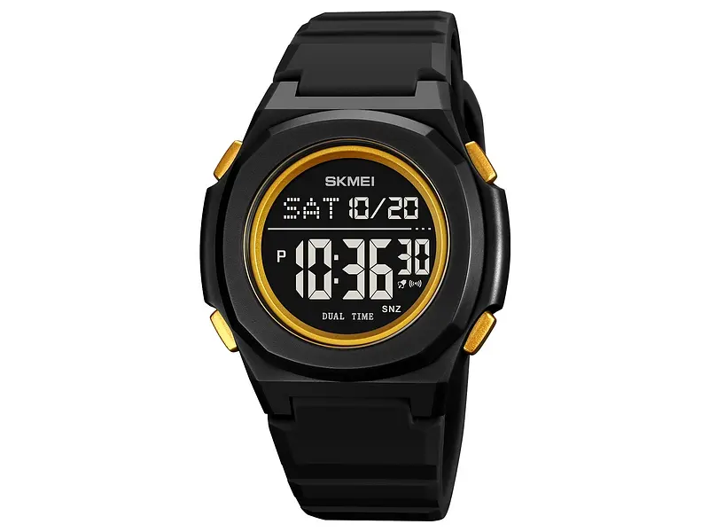 Чоловічий наручний годинник 2023BKGD-BK Black-Gold Black Skmei acs0030383 - фото 2
