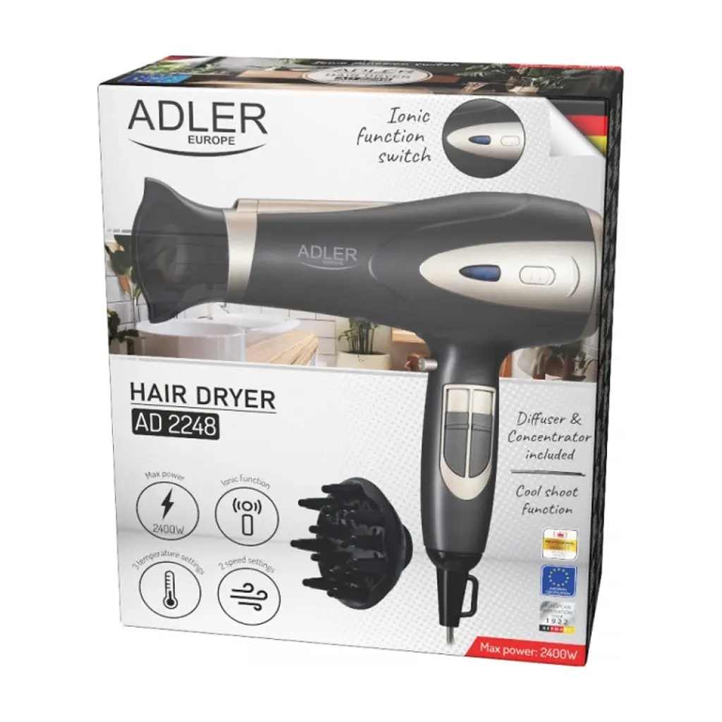 Фен Adler AD 2248 grey (AD2248G) - фото 7