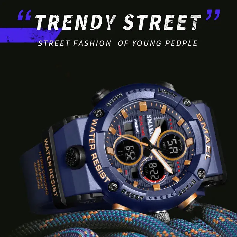 Годинник наручний чоловічий Smael 8050 Army Green (15199) - фото 2
