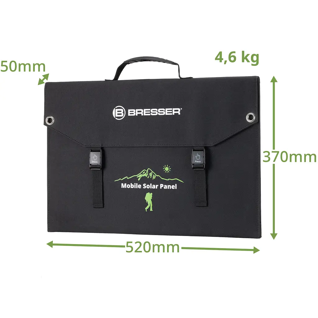 Портативний зарядний пристрій сонячна панель Bresser Mobile Solar Charger 120 Watt USB DC (3810070) - фото 3