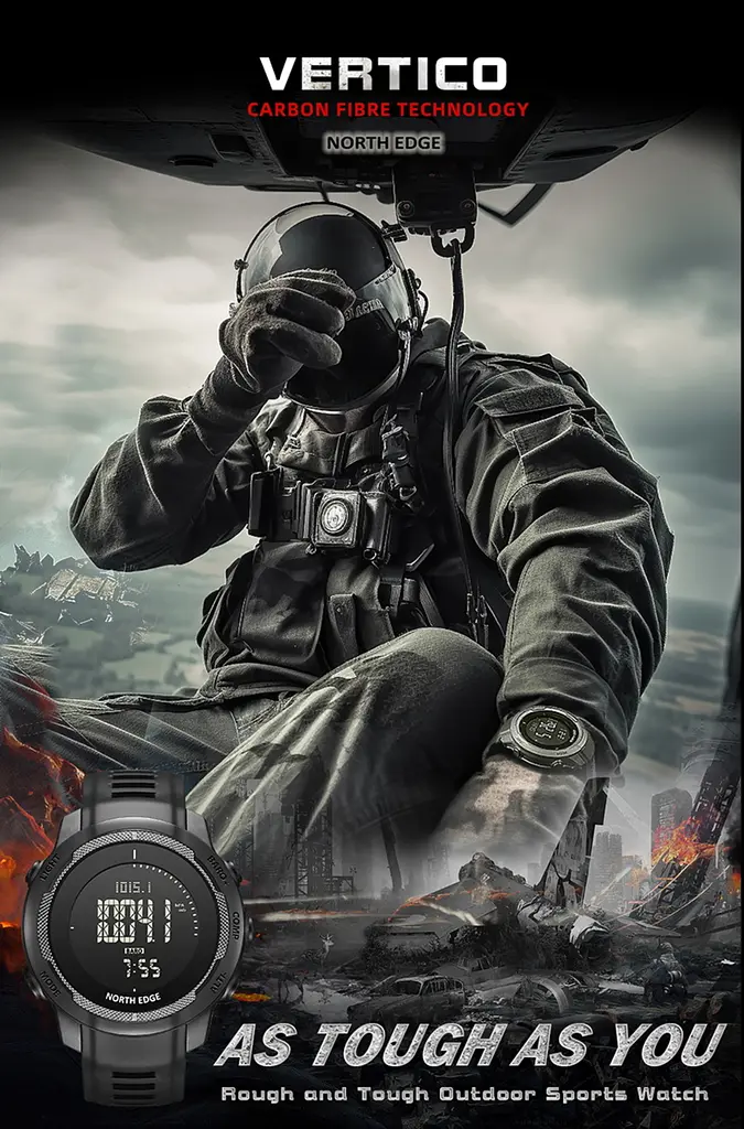 Годинник North Edge Vertico з компасом - фото 11