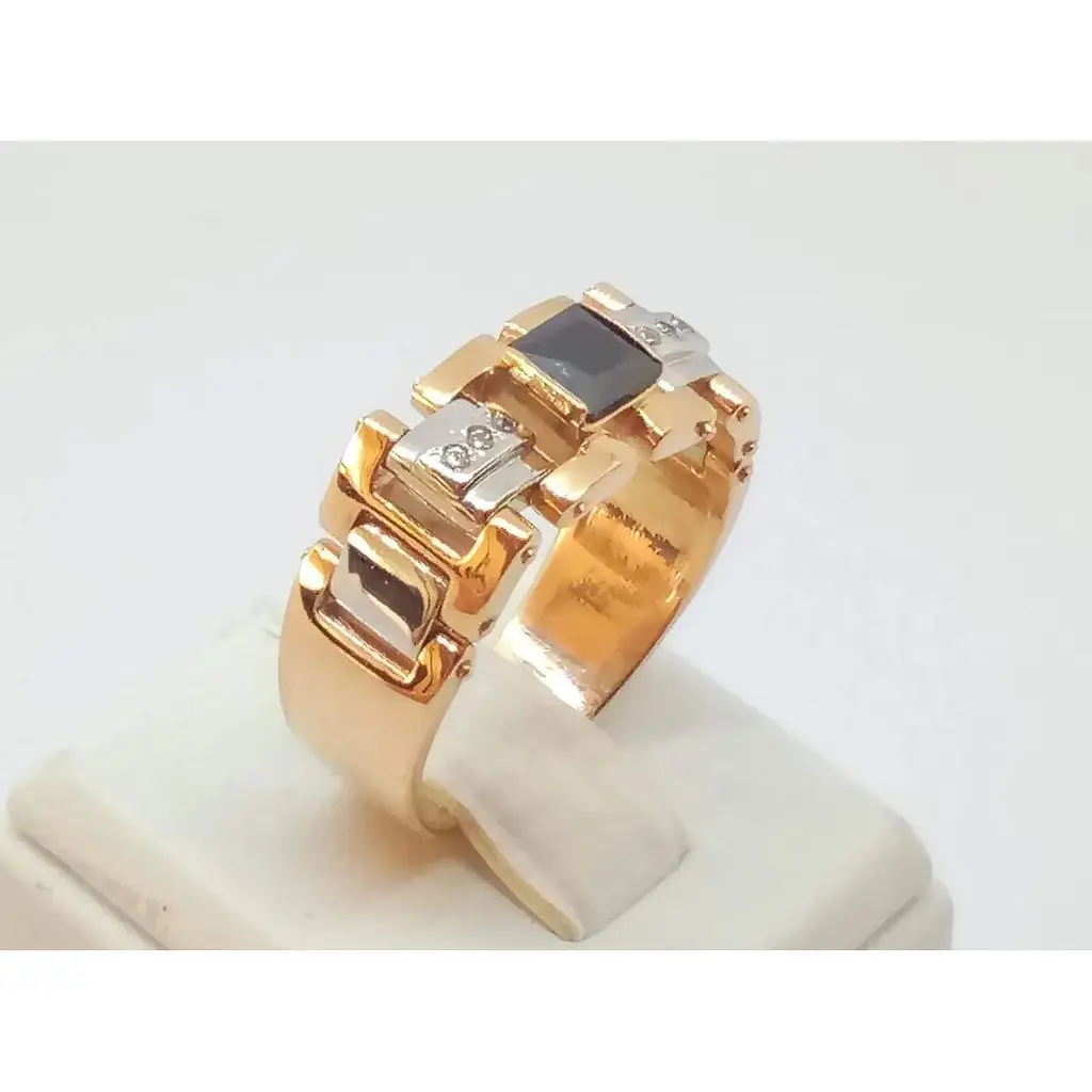 Золоте кільце Імперія золота з фіанітами. ПЧ044.010И 21 - фото 3