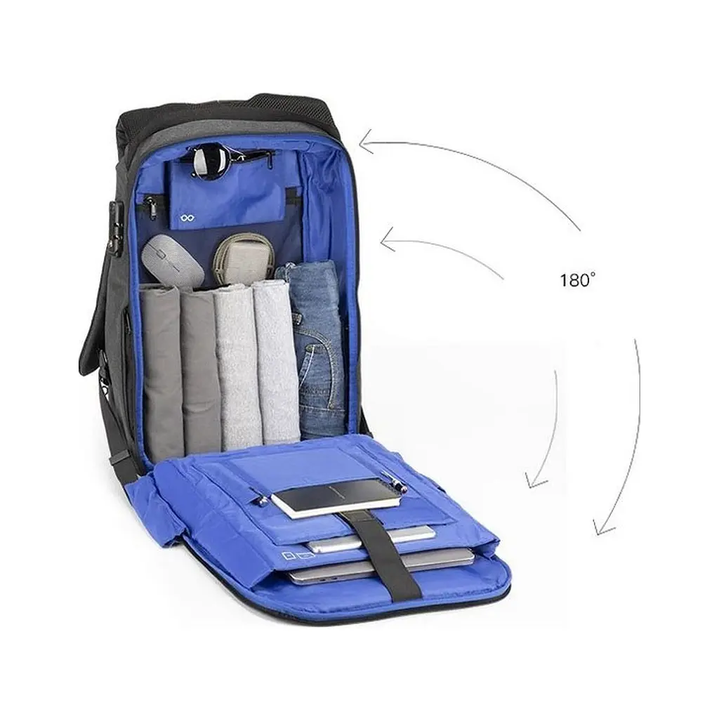 Рюкзак для ноутбука Kingsons 17" laptop backpack Light Grey (KS3149W-D17L) - фото 4