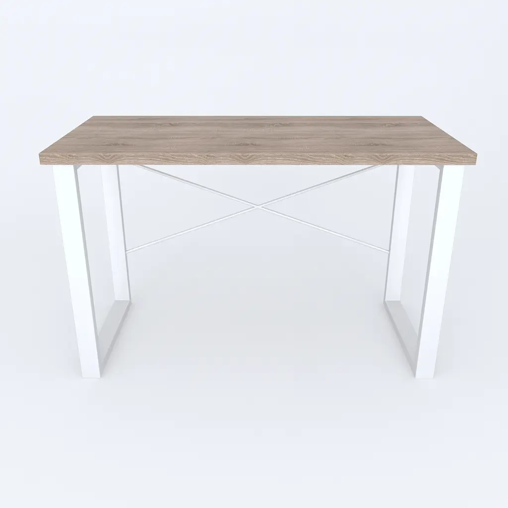 Письменный стол Ferrum-decor Драйв 750x1200x600 Белый металл ДСП Дуб Сонома Трюфель 32 мм (FRD-103335) - фото 3
