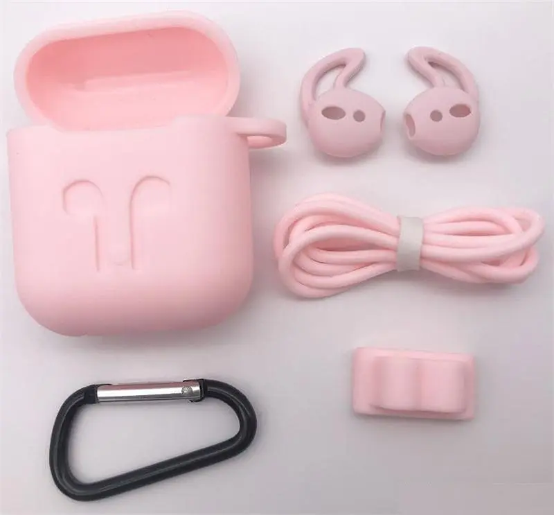 Чохол силіконовий DS Case для Apple AirPods/AirPods 2 Pink (343532333) - фото 3