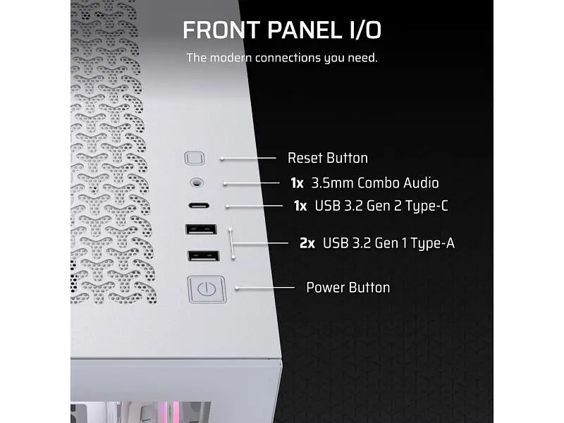 Корпус Corsair 3500X RS-R ARGB White (CC-9011323-WW) - фото 6