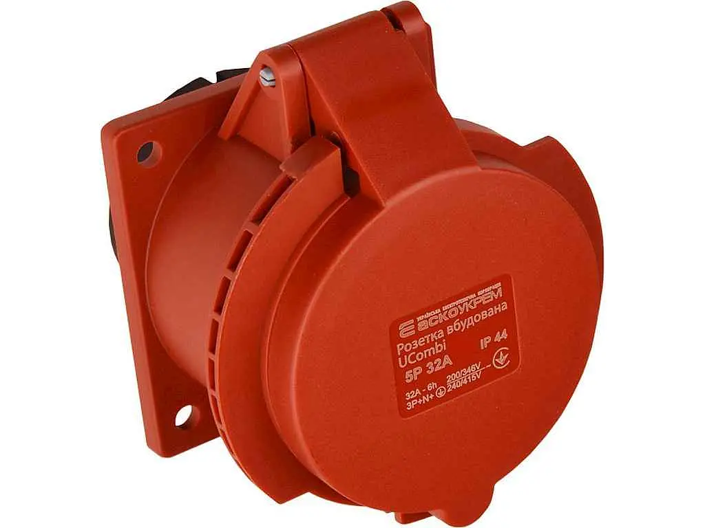 Розетка вбудована АСКО серії UCombi 5P 32A IP 44 - фото 2