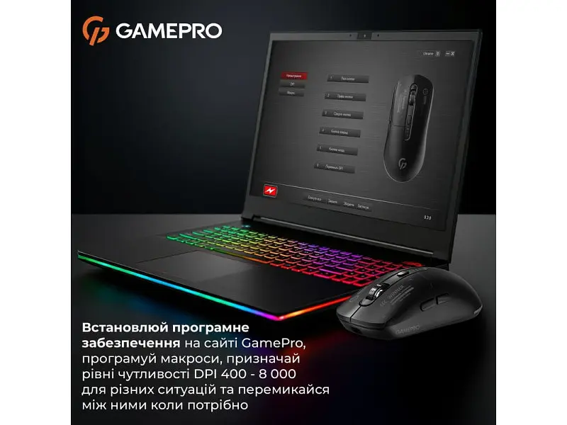 Миша GamePro Genesis Winner Black (GM079B) - фото 7