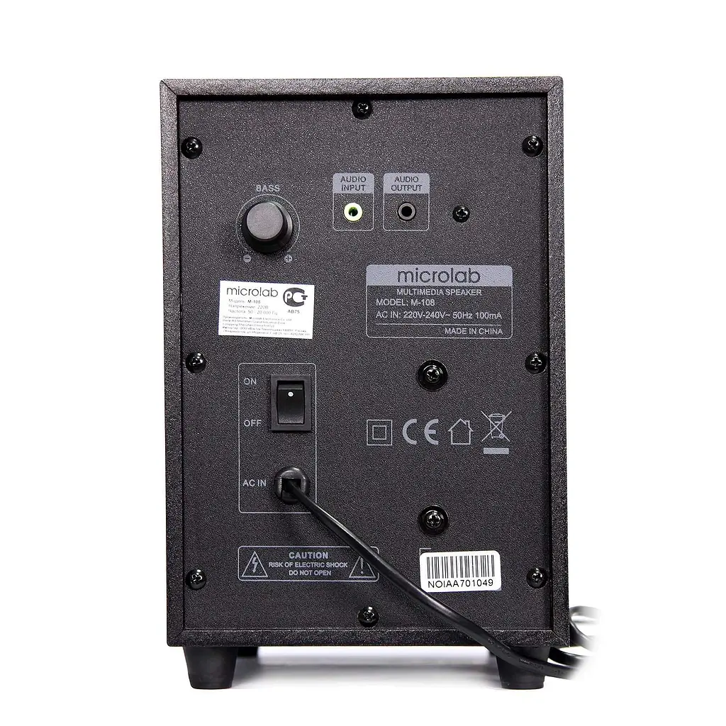 Акустична система Microlab 2.1 M-108 black (M-108 black) - фото 6