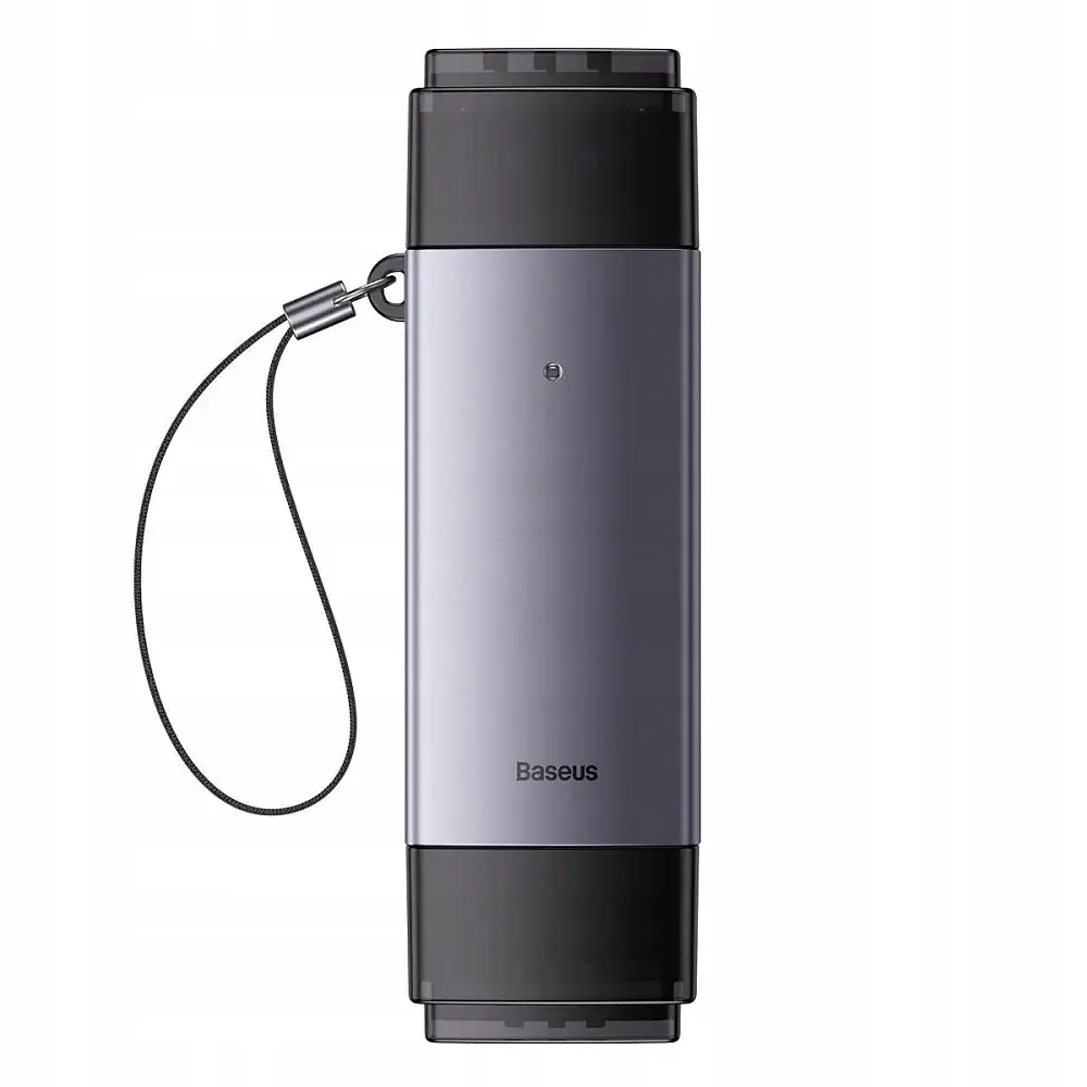 Картрідер Baseus Lite Series USB-A & Type-C  to SD/TF Card Reader WKQX060113 Grey - фото 3