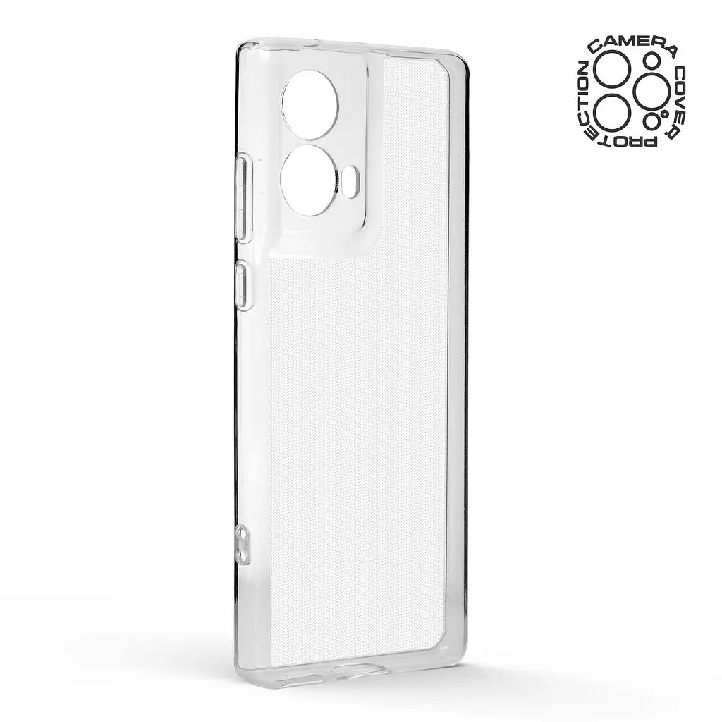 Прозрачный чехол для Motorola G85 5G с защитой камеры, тонкий, силиконовый, бесцветный, ударопрочный, противоударный бампер с закрытой камерой, ArmorStandart (ARM77360) - фото 2