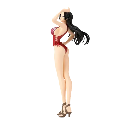 Фигурка Bandai One Piece Большой куш Ванпис Боа Хэнхок Boa Hancock Red swimsuit 20 см B OP BH RS - фото 2